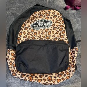 Vans black and brown backpack.